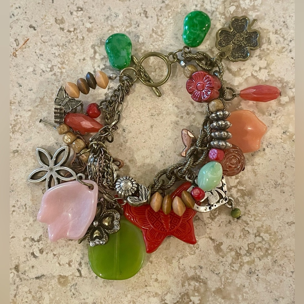 Vibrant Bohemian Charm Bracelet *Excellent Cond* - Picture 4 of 4